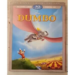 SEALED Disney DUMBO Blu-Ray DVD 2-Disc + Digital HD 75th Anniversary Edition